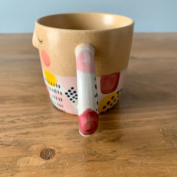 Anthropologie Coffee Face Mug Cup 3D Visage Artist FOTINI TIKKOU Hand Painted 2 - Picture 6 of 16